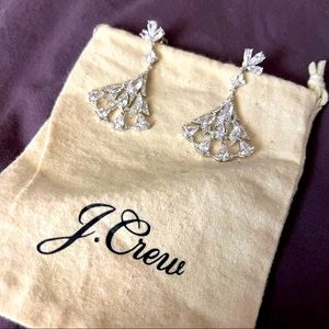 New J Crew Crystal Drop Earrings